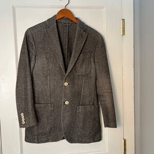 MASSIMO DUTTI 2012 Slim Fit Blazer Men's (It) 46 Wool Blend Blazer Classic